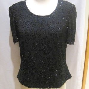 FRANK USHER Vintage Beaded Top